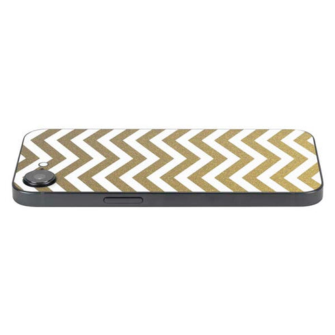 Gold Chevron iPhone 16e Skin